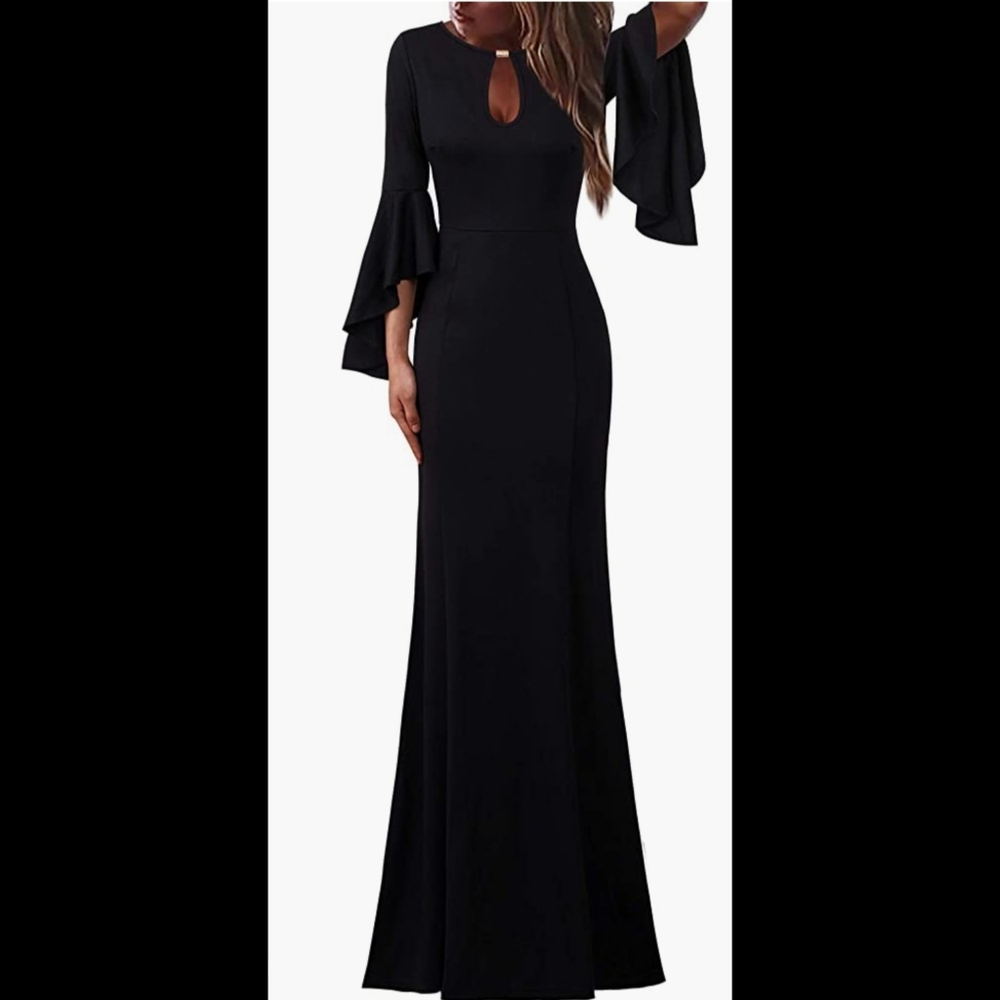 Maxi Bell Sleeve Dress